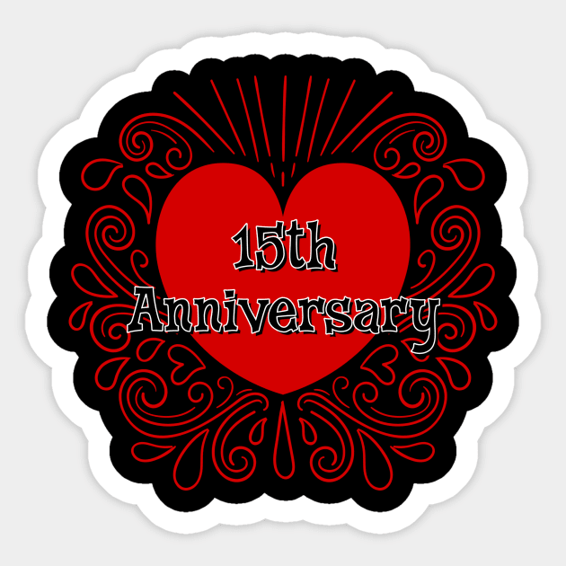 15th Anniversary Sticker by AlondraHanley